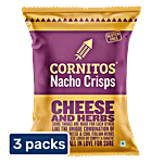 Cornitos Cheese & Herbs Nacho Crisps 3 x 150 g (Multipack)