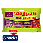 Cornitos Exotic Flavours Nachos & Dip 3 x 120 g (Multipack)