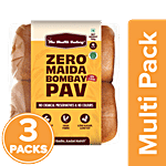 The Health Factory Zero Maida Bombay Pav 3 x 156 g (Multipack)