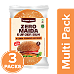 The Health Factory Zero Maida Burger Bun 3 x 120 g (Multipack)