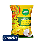 Beyond Snack Kerala Banana Chips With Coconut Oil & Rock Salt 3x80 g Pouch (Multipack)