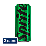 Sprite Zero Sugar Soft Drink 2 x 300 ml Multipack