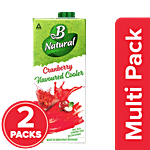 B Natural Cranberry Flavoured Cooler 2x1 L (Multipack)