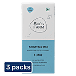 Sids Farm A2 Buffalo Milk 3 x 1 L (Multipack)