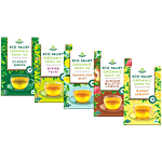 Eco Valley  Organic Green Tea - Classic+Tulsi+Ginger Mulethi Lemon+Mint+Lemony, 42.5 g Each Combo (5 Items)
