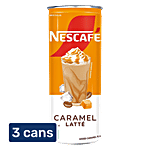 Nescafe  Caramel Latte Cold Coffee 3x200 ml Can (Multipack)
