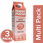 Happi Planet Eco-Friendly Liquid Handwash 3 x 1 L (Multipack)