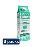 Happi Planet Eco-Friendly Fabric Conditioner 3 x 1 L (Multipack)