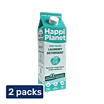 Happi Planet Eco-Friendly Laundry Detergent 2 x 1 L + Eco-Friendly Fabric Conditioner, 1 L Combo (3 items)
