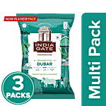 India Gate Flavourful & Fine Dubar Basmati Rice 3 x 1 kg (Multipack)