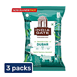 India Gate Flavourful & Fine Dubar Basmati Rice 3 x 1 kg (Multipack)