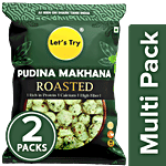 Let's Try Pudina Makhana 2 x 60 g Multipack