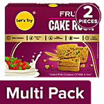 Let's Try Fruit Cake Rusk 2 x 200 g (Multipack)