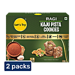 Let's Try Ragi Kaju Pista Cookies 2 x 200 g (Multipack)