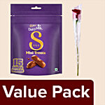 bb Combo Silk Home Treats & Fresho Rose Red Flower 1 Pc Combo 2 Items