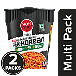 Wok Tok by Veeba Spicy Korean Instant Cup Noodles, Veg 2x75.5 g (Multipack)