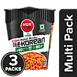 Wok Tok by Veeba Spicy Korean Instant Cup Noodles, Veg 3x75.5 g (Multipack)