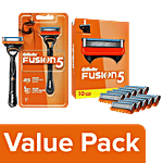 Gillette Fusion 5 Manual Shaving Razor For Men + 10 N Cartridges 2 items