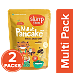 Slurrp Farm Banana Choco-Chip Millet Pancake Mix 2 x 150 g (Multipack)