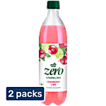 Paper Boat Zero Cranberry Lime Sparkling Water 2 x 600 ml (Multipack)