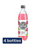 Paper Boat Zero Cranberry Lime Sparkling Water 4 x 600 ml (Multipack)