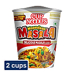 Nissin Ramen Fun Masala Instant Noodles, 45 g + Mazedaar Masala Cup Noodles, 2 x 70 g Combo (3 Items)