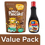 bb Combo SlurrpFarmChocolateMilletPancakeMix,150g+AmericanGardenPancake MapleSyrup, 355ml Combo (2 Items)