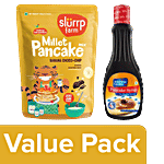 bb Combo SlurrpFarm Banana Choco-Chip Millet PancakeMix,150g+Pancake 2% Maple Syrup,355ml Combo (2 Items)