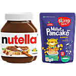 bb Combo Nutella Hazelnut & CocoaSpread, 180g+SlurrpFarm BlueberryMillet PancakeMix, 150g Combo (2 Items)