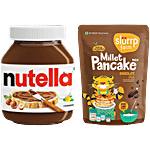 bb Combo Nutella Hazelnut&Cocoa Spread,180g+Slurrp Farm Chocolate Millet Pancake Mix,150g Combo 2 items