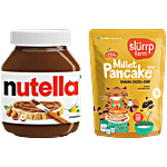 bb Combo NutellaHazelnutCocoaSpread,180g+SlurrpFarmBananaChoco-Chip MilletPancakeMix,150g Combo (2 Items)