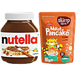 bb Combo Nutella Hazelnut & Cocoa Spread,180g+Slurrp Farm Classic Millet Pancake Mix,150g Combo (2 Items)