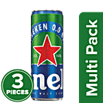 Heineken 0.0 Beer - Alcohol Free 3 x 330 ml Can Multipack