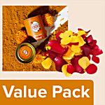 bb Combo Marigold Orange Natural Holi Colours & Rose Petals, 100 g Combo 2 Items