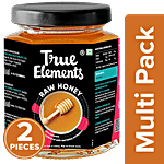 True Elements Honey - Raw 2 x 350 g Multipack