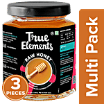 True Elements Honey - Raw 3 x 350 g (Multipack)