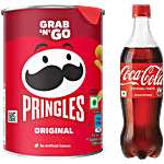 bb Combo Pringles Original Potato Crisps, 40 g + Coca Cola Soft Drink, 750 ml Combo (2 Items)