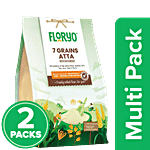 Floryo 7 Grains Atta - With Soyabean 2 x 1 kg (Multipack)