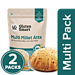 Lo Foods Gluten Smart Multi Millet Atta 2x1 kg (Multipack)