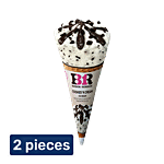 Baskin Robbins Cookies N Cream Cone Ice Cream 2 x 110 ml (Multipack)