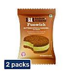 Baskin Robbins Funwich Butterscotch & Caramel Ice Cream 2 x 90 ml (Multipack)