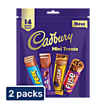 Cadbury Assorted Mini Treats Chocolate Bars 2x128.7 g (Multipack)