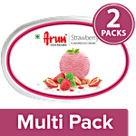Arun Icecreams Strawberry Flavoured Ice Cream 2 x 500 ml (Multipack)
