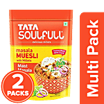 Tata Soulfull Masala Muesli With Millets - Mast Masala, Namkeen Mixture 2 x 500 g (Multipack)