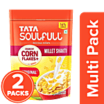 Tata Soulfull Original Crunchy Corn Flakes+ With Millet Shakti 2x475 g (Multipack)