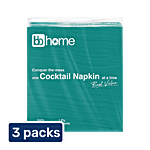 bb home Cocktail Napkin - 1 Ply 3x1 pc (100 Pulls) (Multipack)