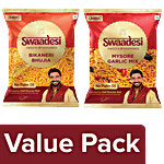 Unibic Swaadesi Bikaneri Bhujia + Mysore Garlic Mix, 200 g Each Combo (2 items)
