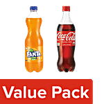 bb Combo Coca Cola + Fanta Soft Drinks - 750 ml Each Combo (2 Items)