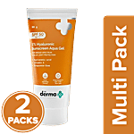 The Derma Co 1% Hyaluronic Sunscreen Aqua Gel - SPF 50 PA++++ 2x80 g (Multipack)