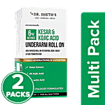Dr. Sheth's 6% Actives Kesar & Kojic Underarm Roll On 2x50 ml (Multipack)